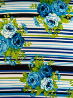 Jersey Flowers and Stripes