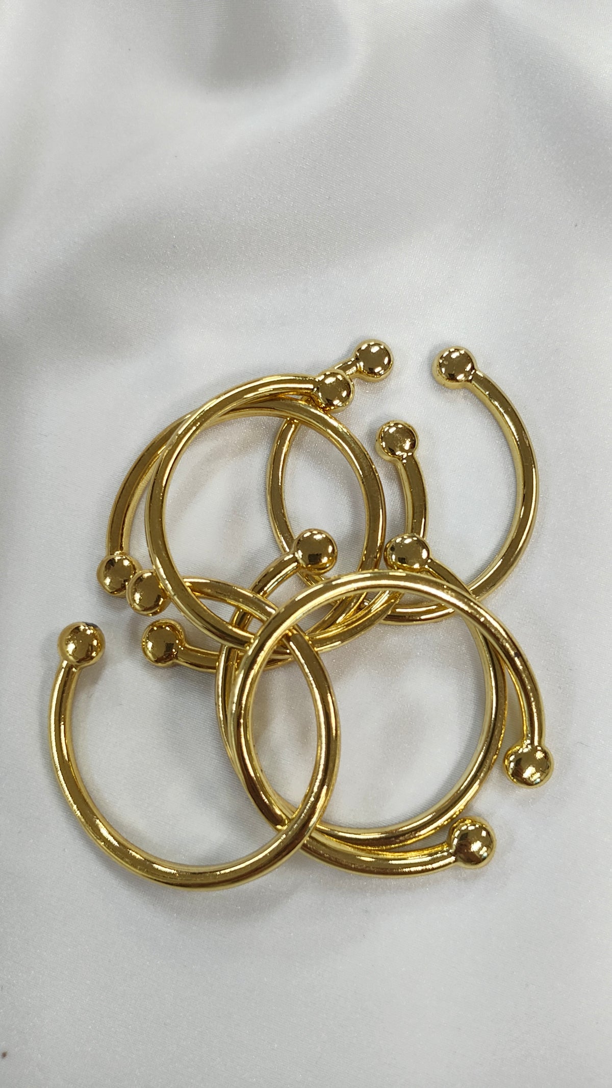 Aro Metálico Abierto (U-Ring) Dorado