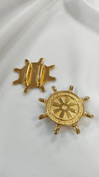 Pasador metalico marinero dorado