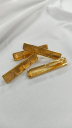 Pasador metalico rectangular dorado