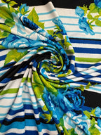 Jersey Flowers and Stripes