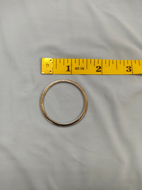 Argolla Plateada Fina 43mm (por docena)