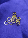 Argolla Metalica 10mm Dorado (por docena)