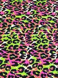 Green pink animal print