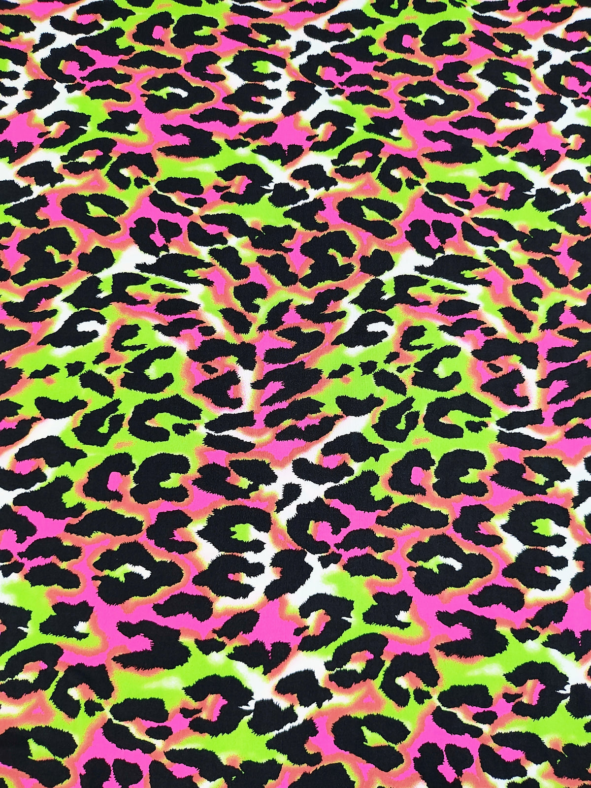Green pink animal print
