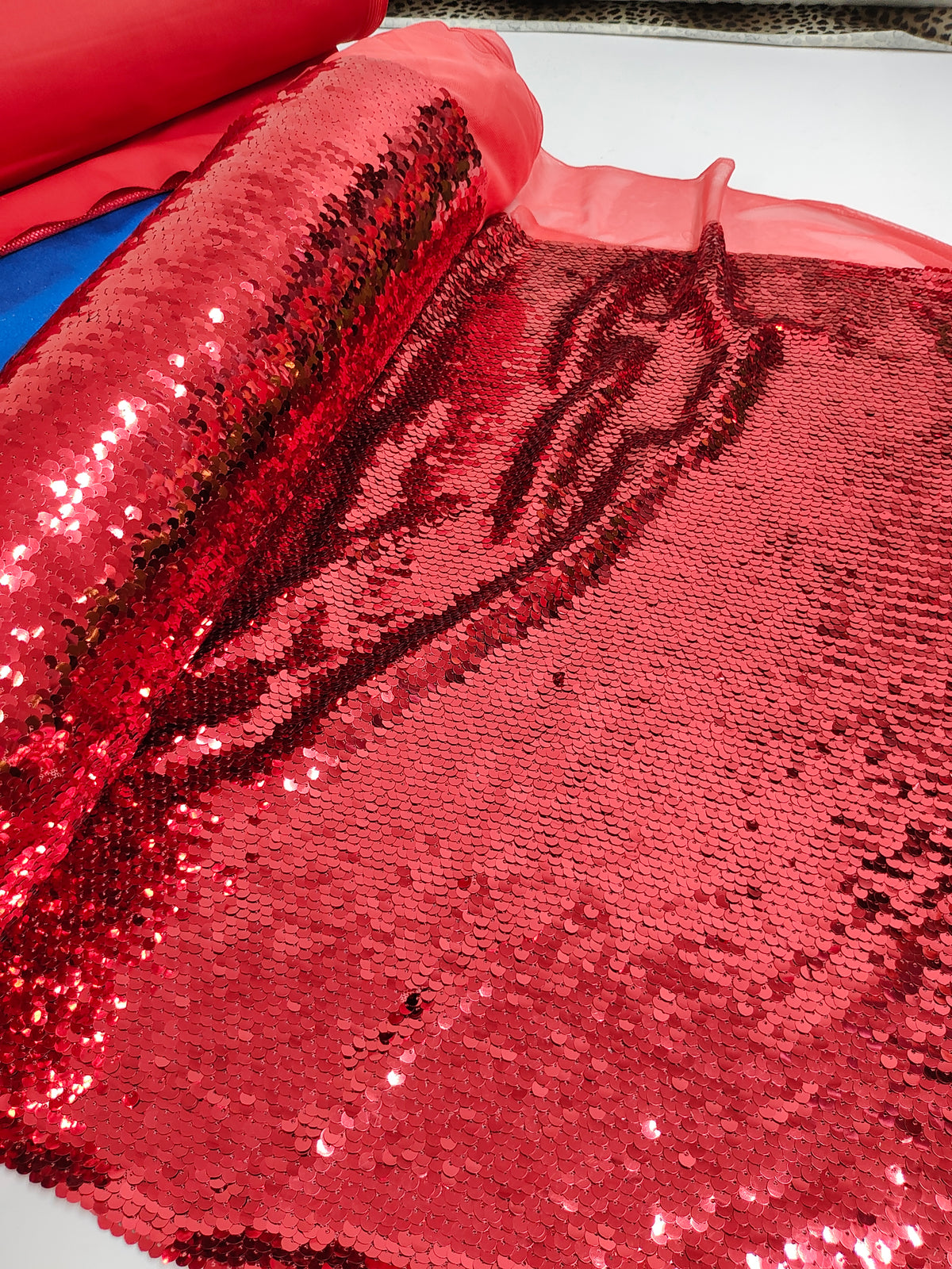 Lentejuelas grandes rojas