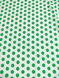 Polka dots blanco y verde
