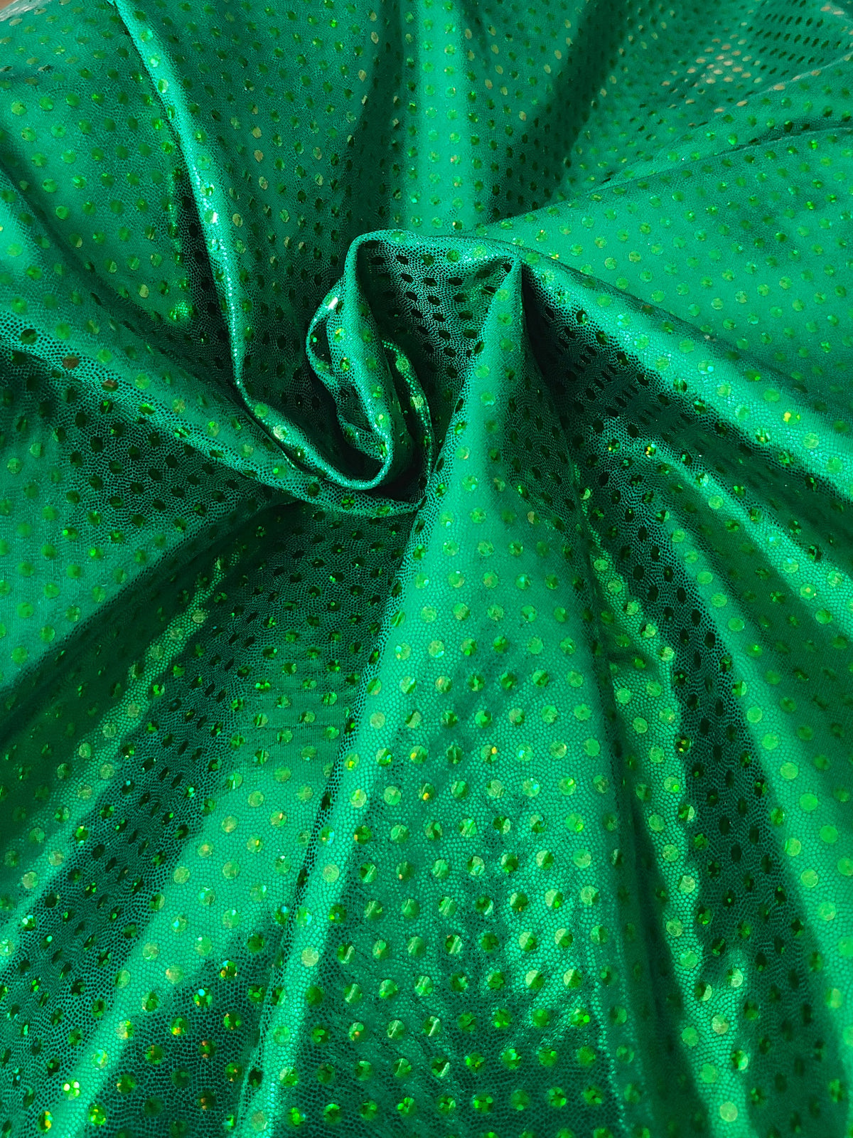 Emerald sparkle dots
