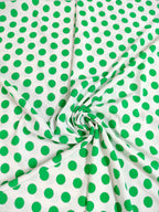 Polka dots blanco y verde