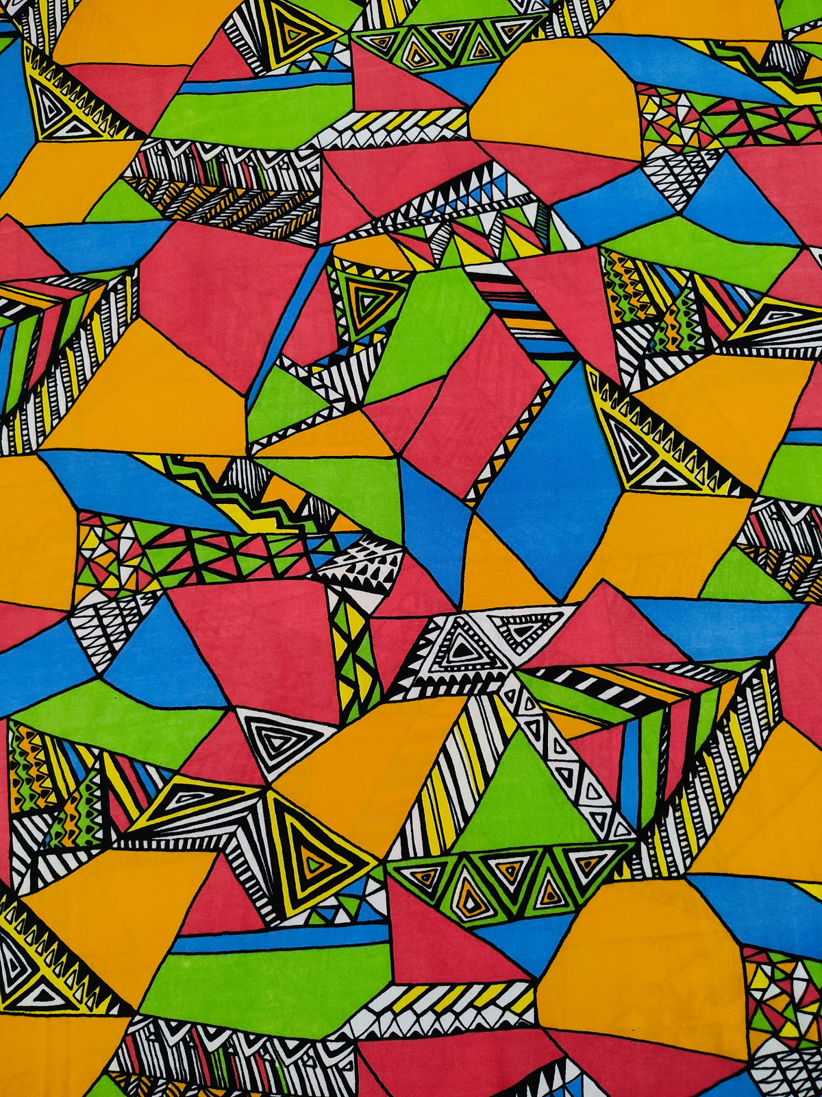 Jersey estampado mosaico multicolor