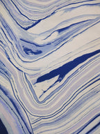 Ondas de marmol azul