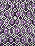 Jersey estampado violeta, negro y blanco