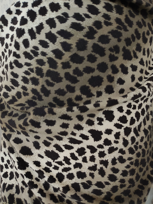 Animal print cotton spandex