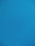 Polka dots azul y blanco