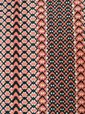 Jersey estampado mosaico peach y negro