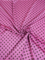 Polka dots rosa y marron